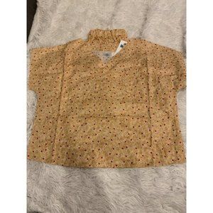 Kids Scrubs Top and Pants Dog Print with hearts